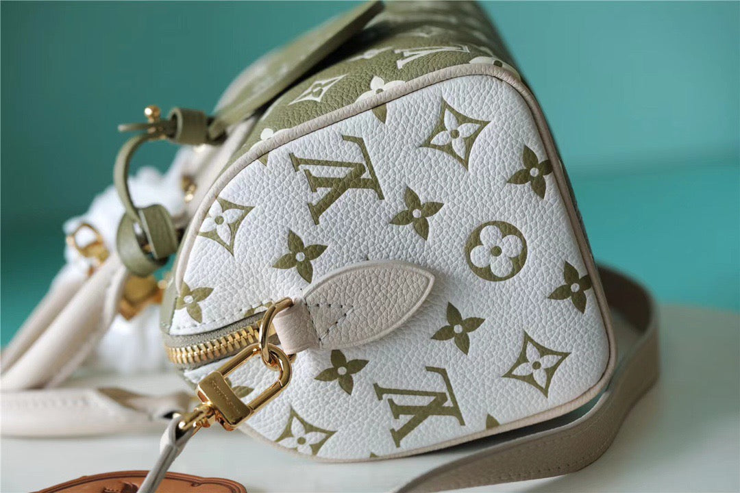 Top Quality Speedy Bandouliere Pm Empreinte Khaki Monogram Beige Crossbody Bag