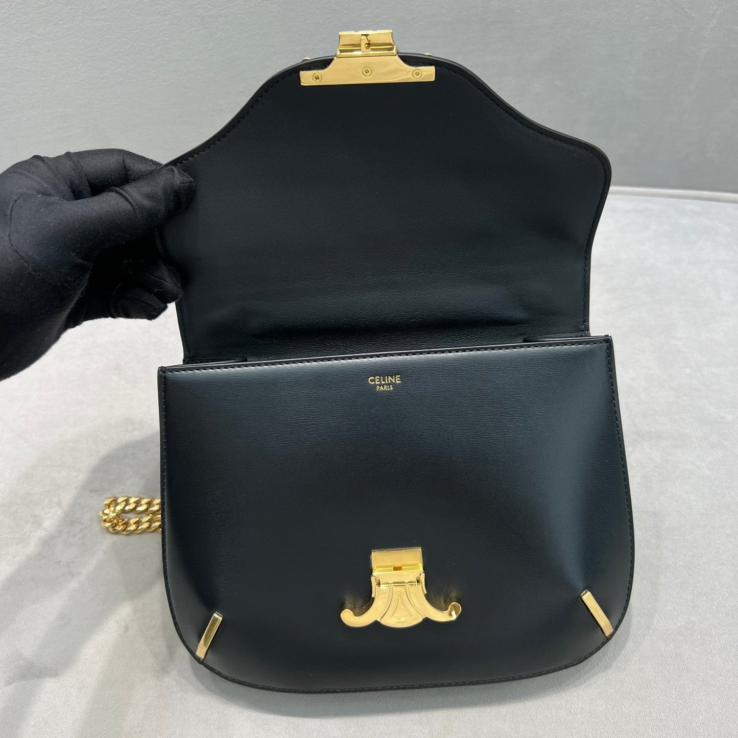 Top Quality Besatop Quality Triomphe For Women Black Chain Travel Bag 199273Bf438No 1021