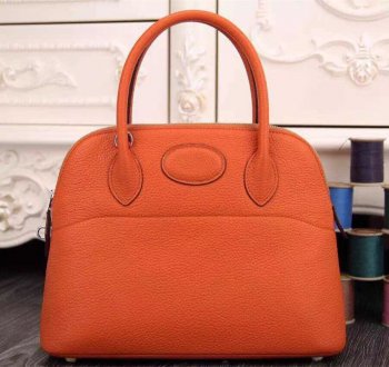 Hermes Luxury Bolide Cm Togo Orange Bag Leather Travel Bag