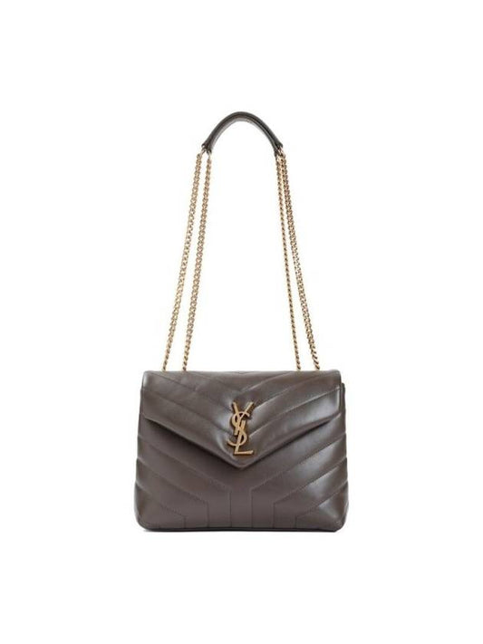 YSL Saint Laurent Saint Laurent Trending Bronze Loulou Small Shoulder Leather Matelasse Shoulder Bag
