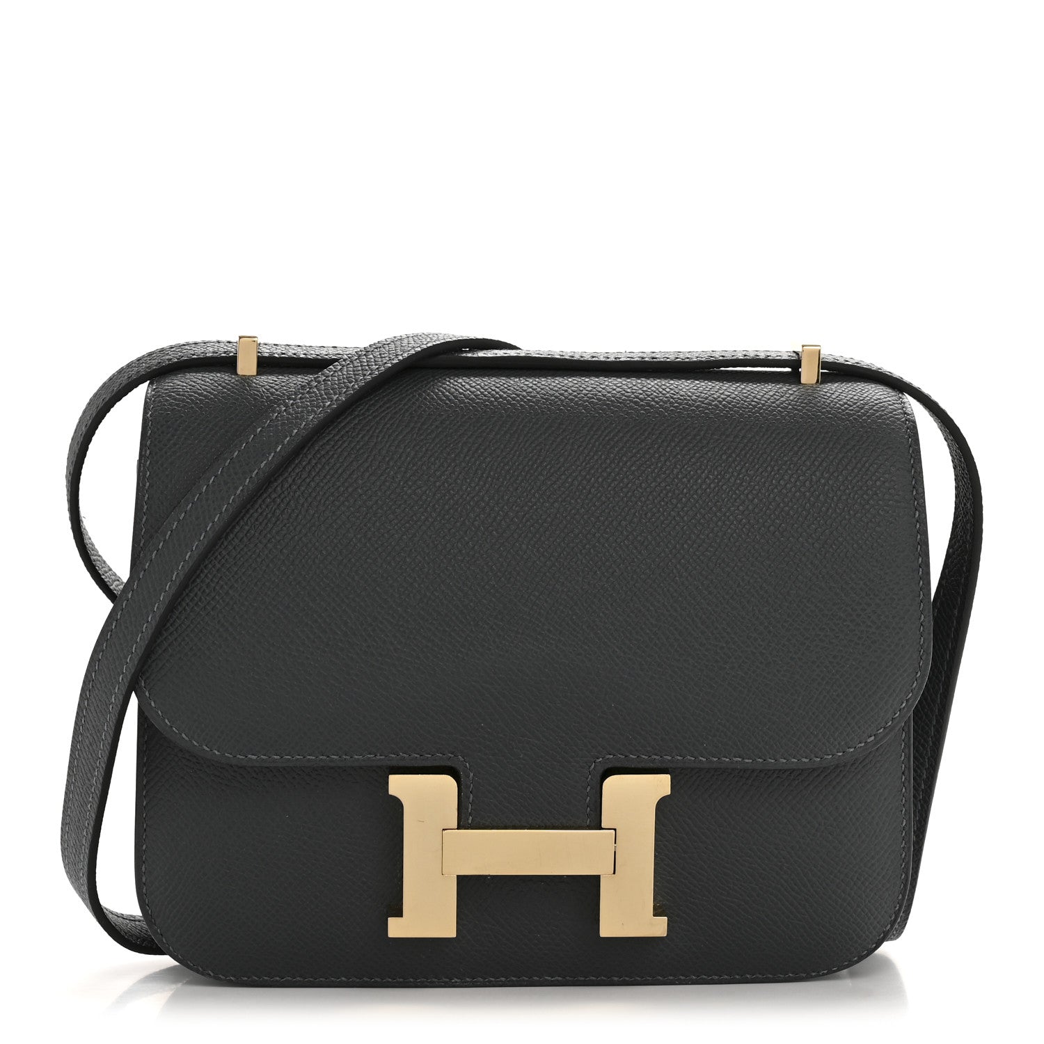 Hermes Epsom Constance Gris Misty Handbag Travel Bag