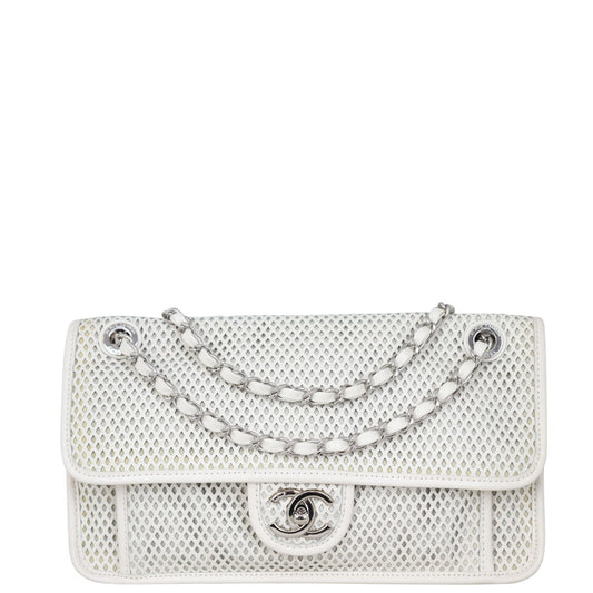Chanel Up In The Air Perforated Bag Flap Handbag