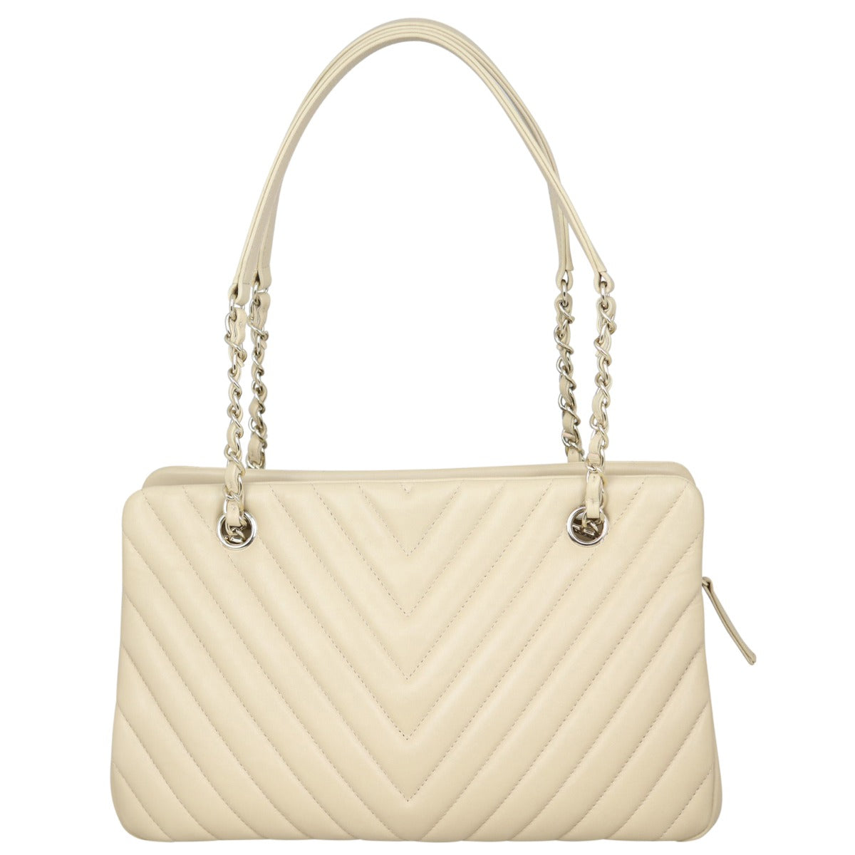 Chanel CC Chevron Shopping Tote Tote Bag