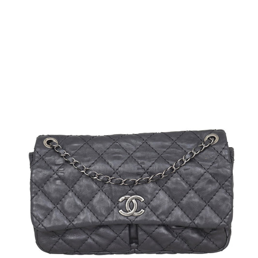 Chanel Stitch It Double Pocket Bag Flap Handbag