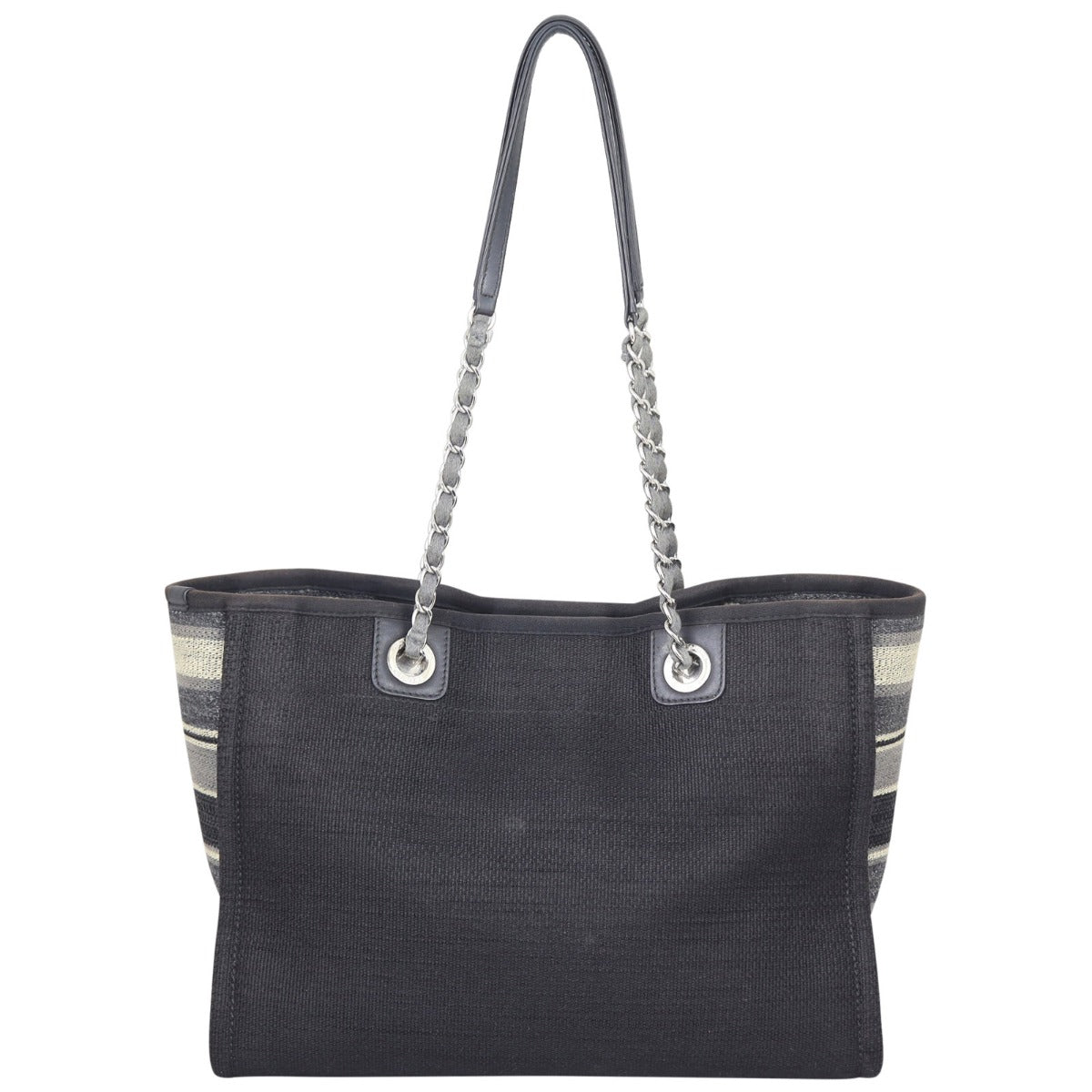 Chanel Deauville Tote Black Small Tote Bag