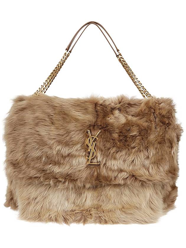 YSL Saint Laurent Luxury Trending Niki Oversized Shearling Shoulder Bag Rouan D1O 2979 1
