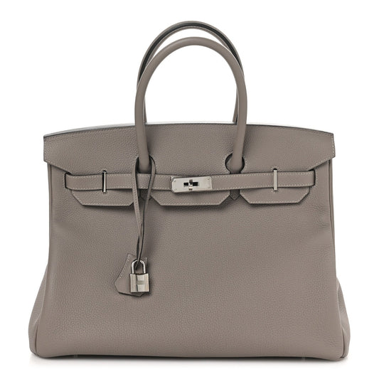 Hermes Togo Birkin Gris Asphalte Handbag Travel Bag