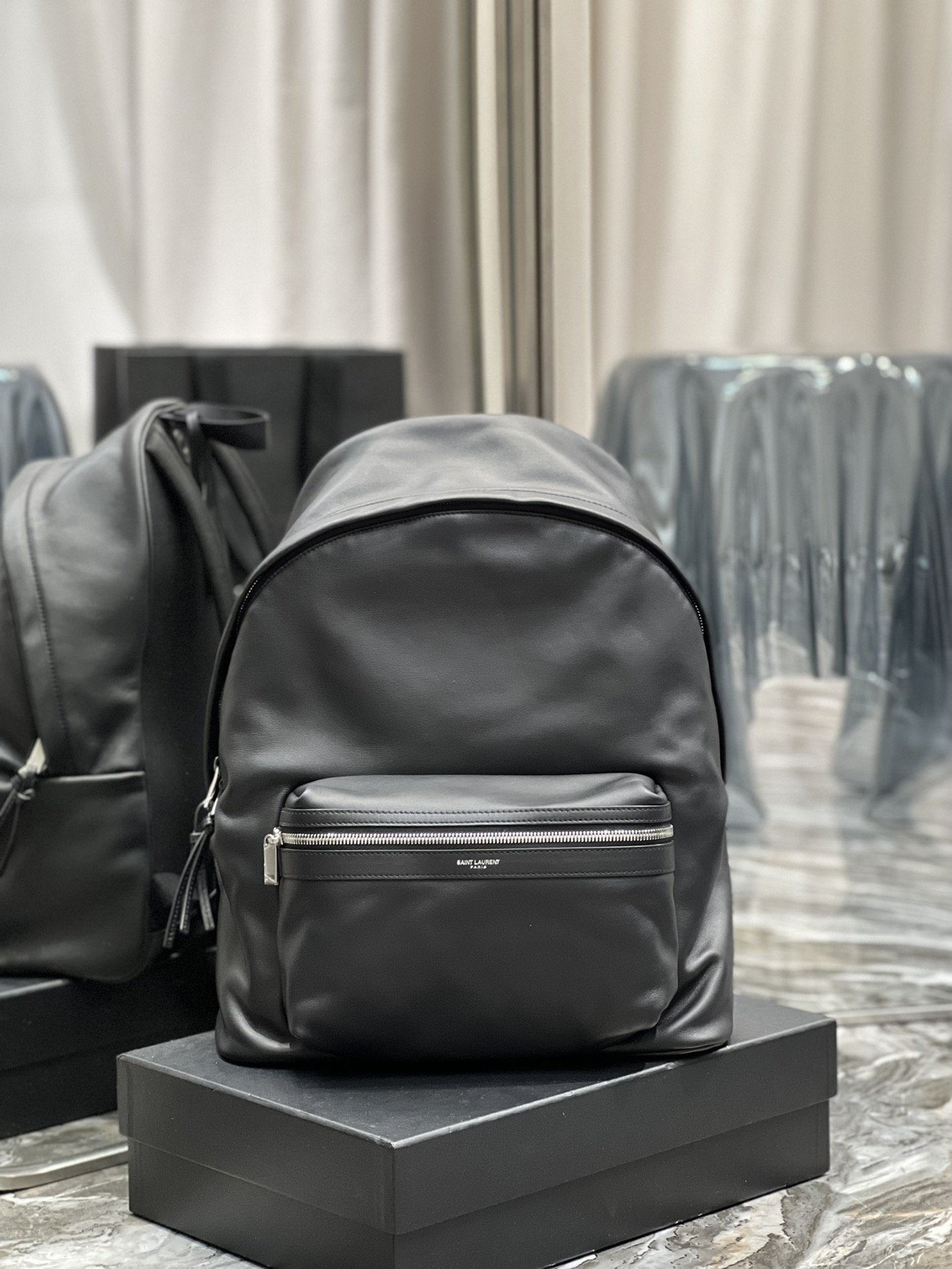 YSL Saint Laurent Backpack Black Ysl 5537