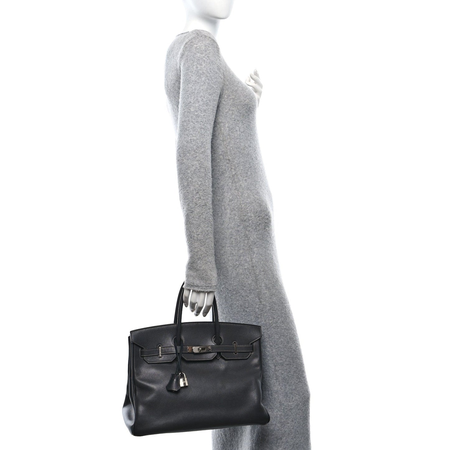Hermes Epsom Birkin Ardoise Handbag Travel Bag