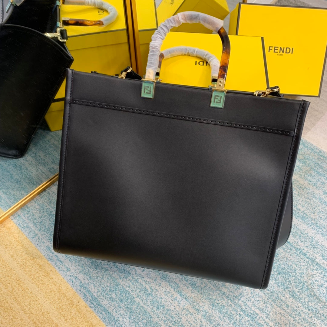 Fendi Sunshine Metop Qualityum Ff 8Bh386Atop Black Crossbody Bag