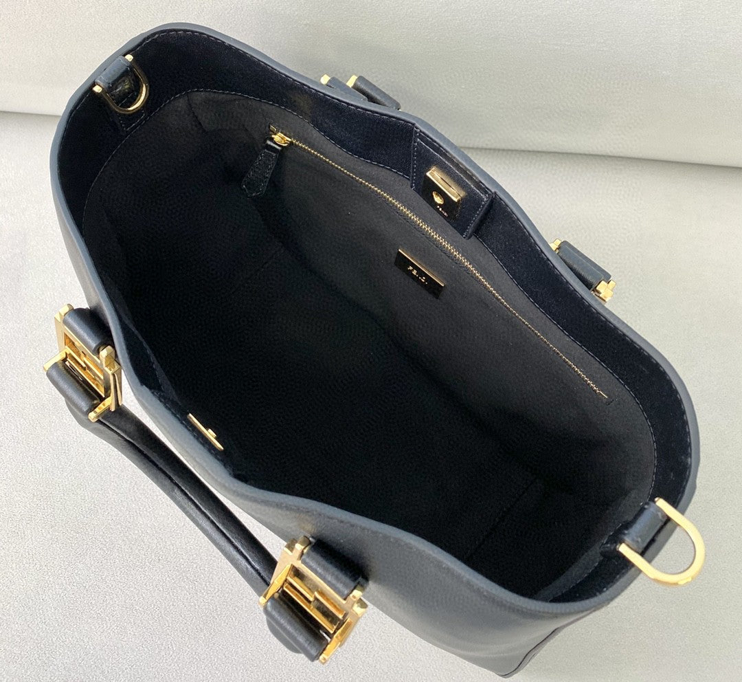 Fendi Ff Black Small Shoulder Bag