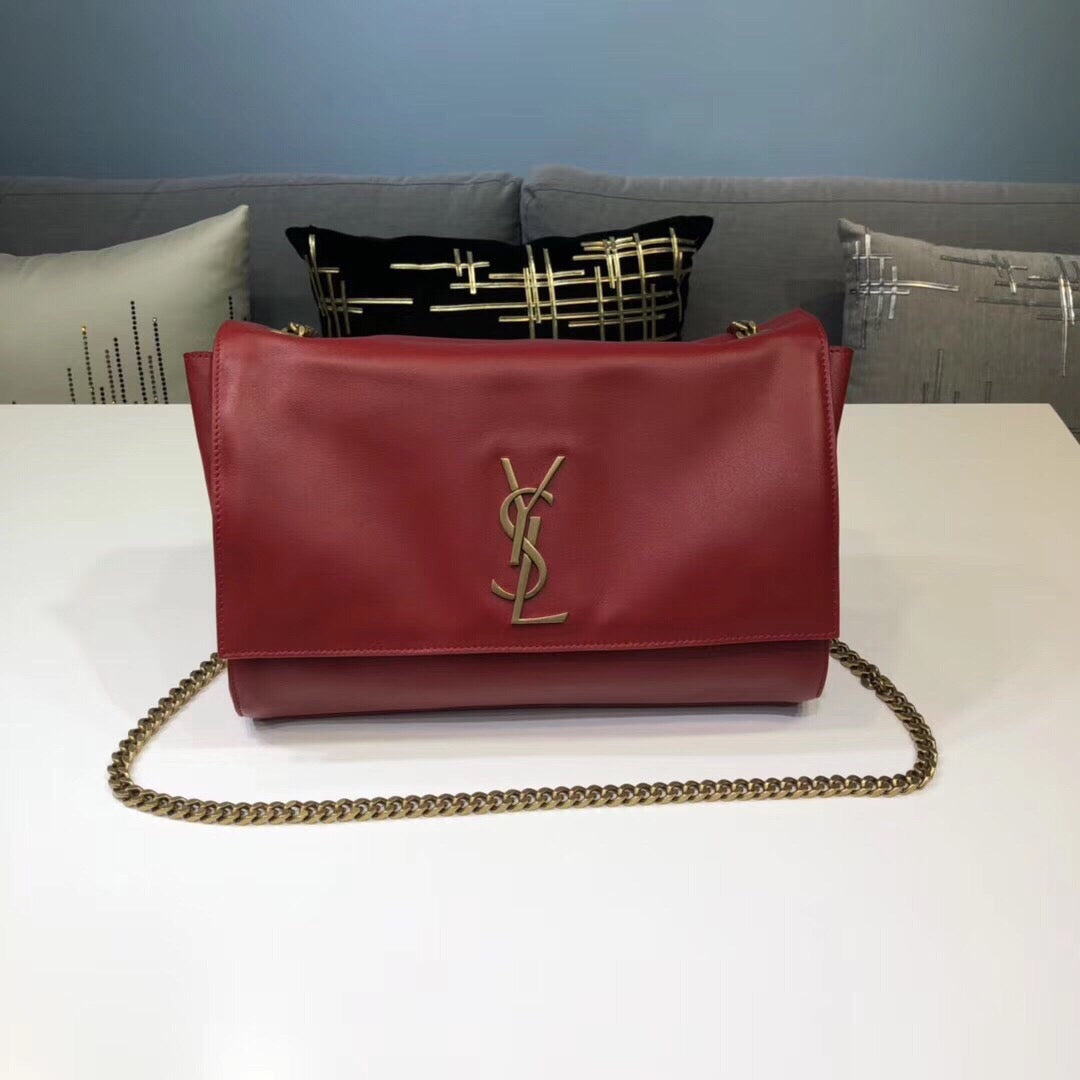 YSL Saint Laurent YSL Top Quality Kate Metop Qualityum Bag Red Chain Travel Bag