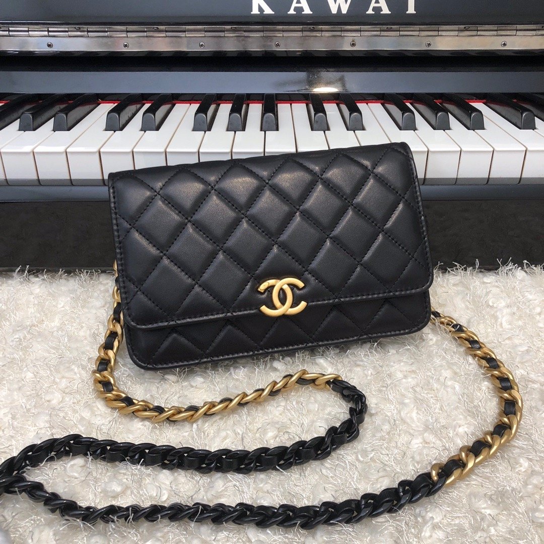 CHLOriginal Classic Hardware , ’s Black Gold Small Flap Shoulder Bag