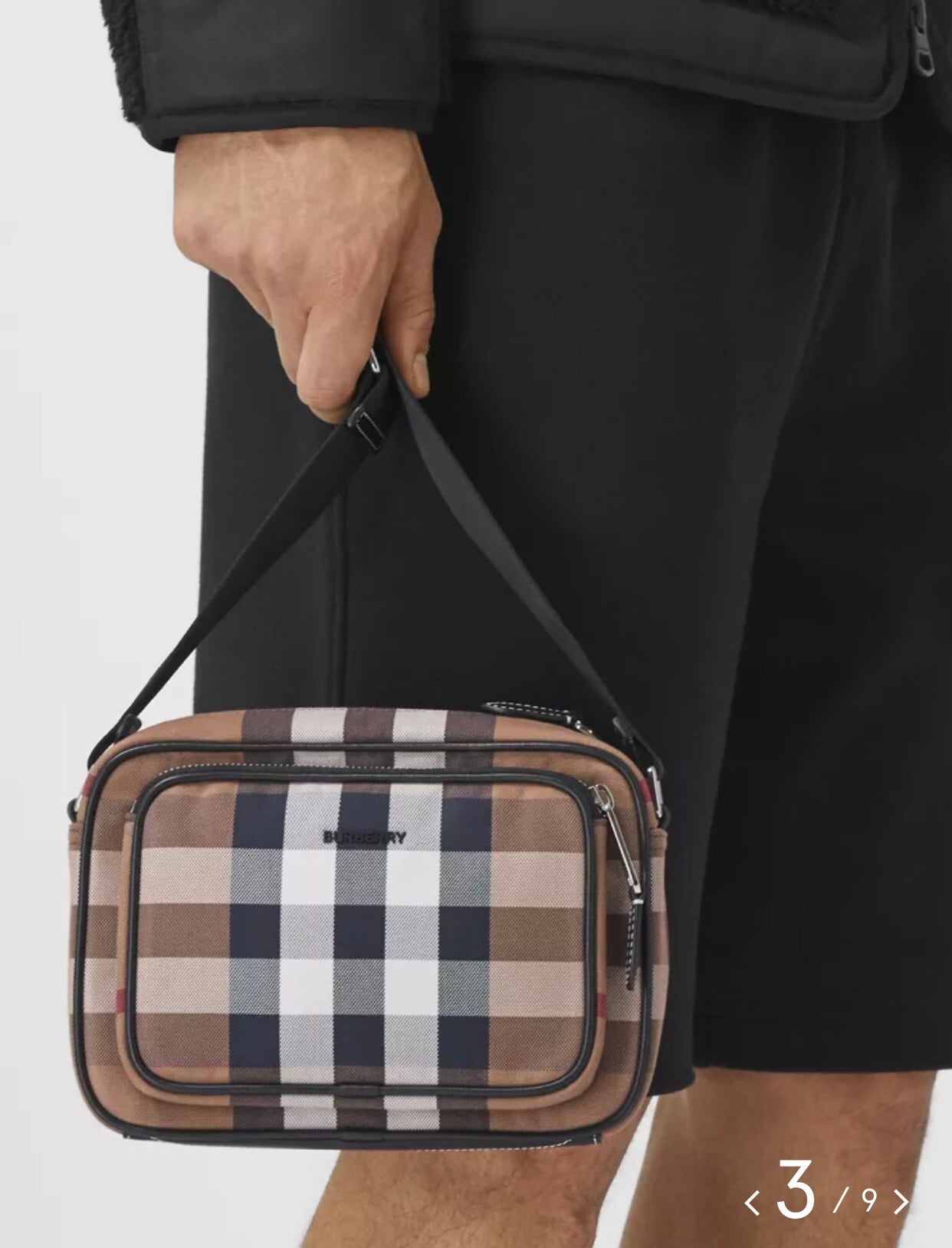 Top Quality Check Crossbody Bag For Men