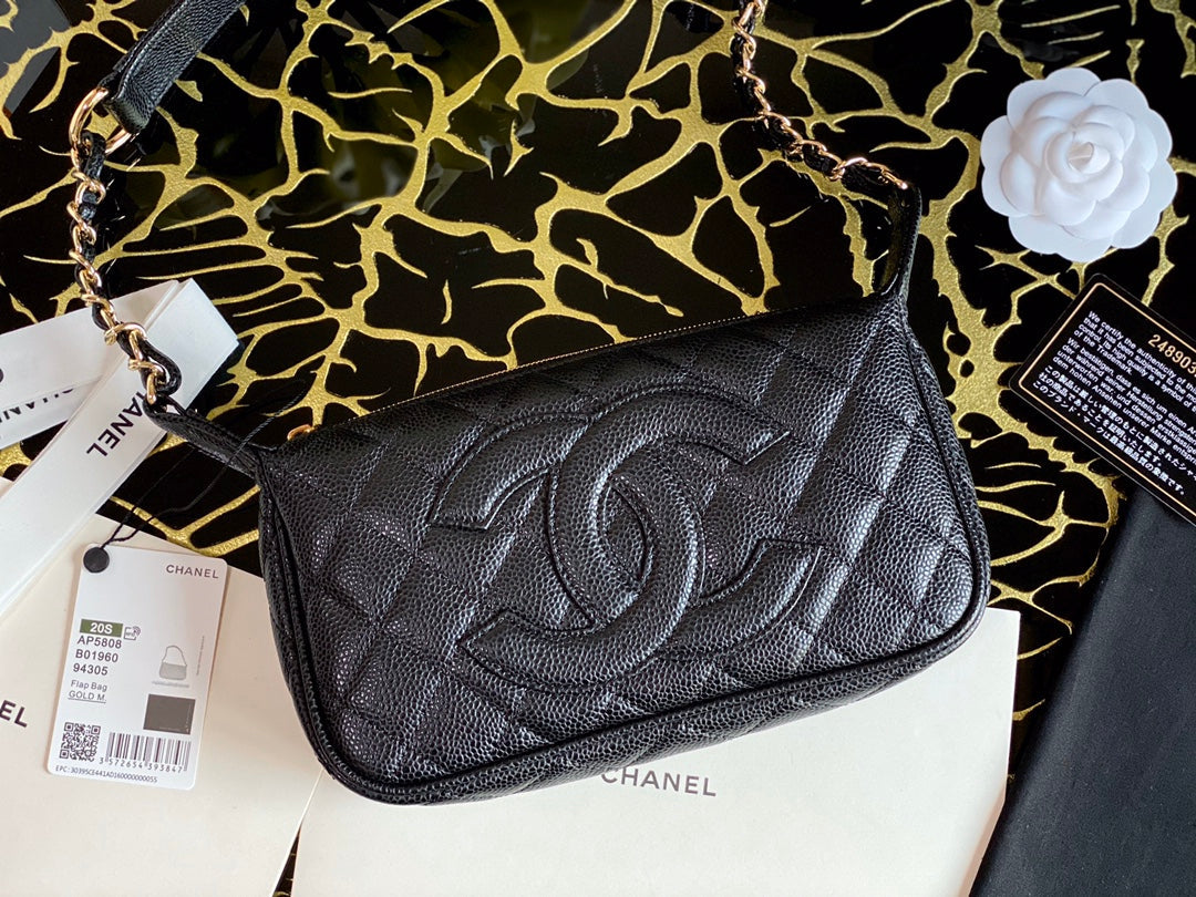 Chanel Classic Shoudlerbag For Women Black Travel Bag