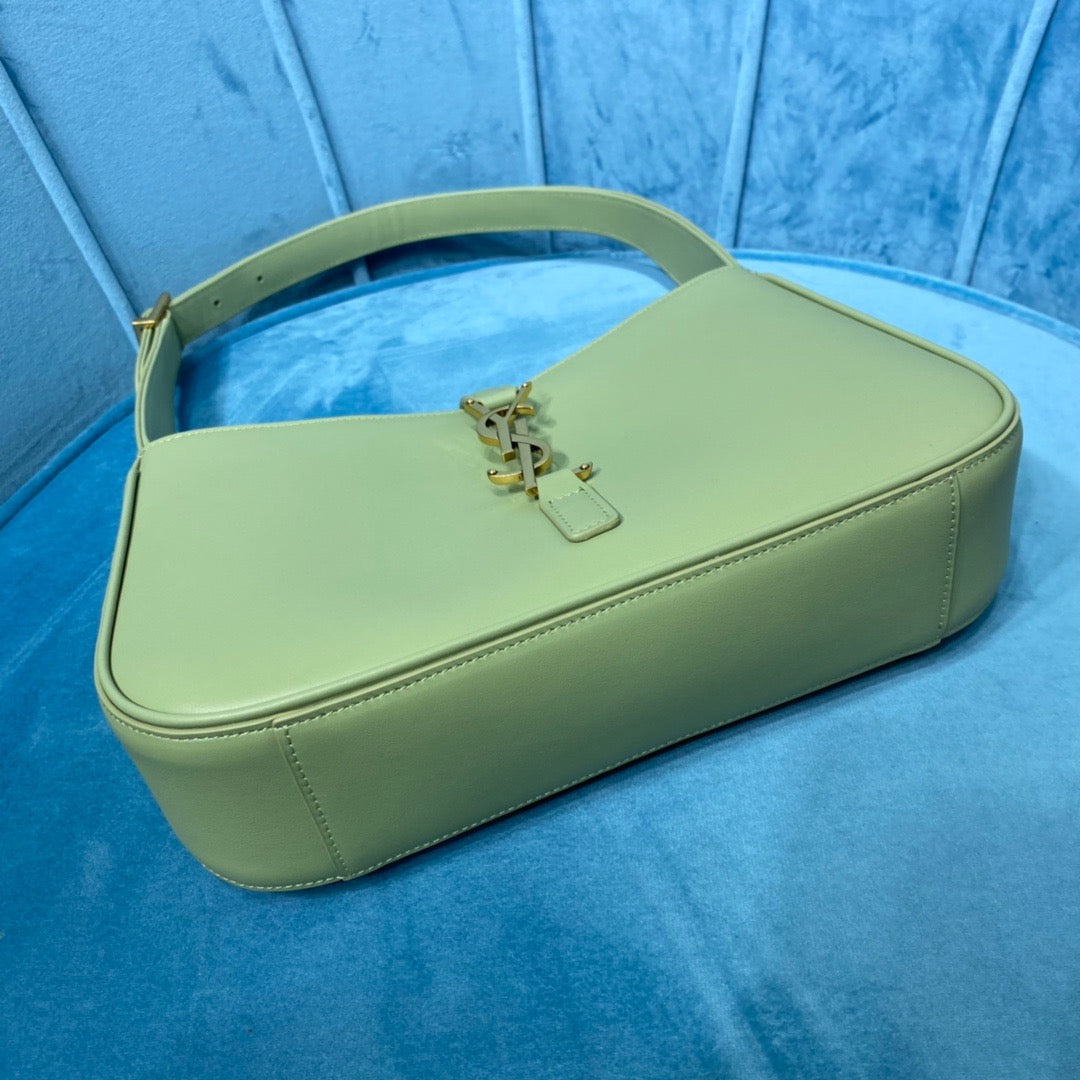 YSL Saint Laurent Le 5 Ã 7 Smooth Green Shoulder Bag 9In23Cm Ysl