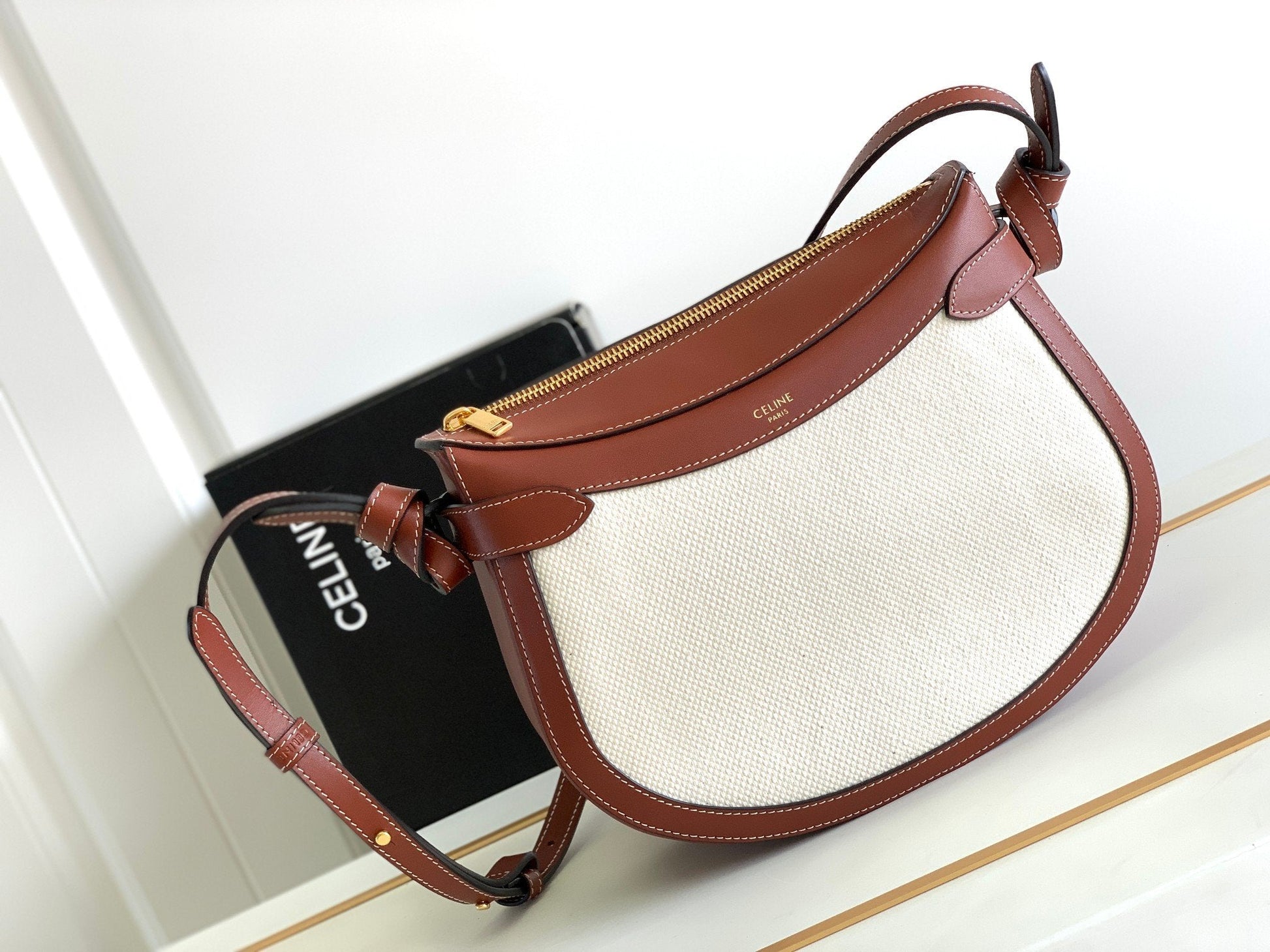 Top Quality Besatop Quality Noeuds Francais Bag White Brown Travel Bag 10In25Cm 1177