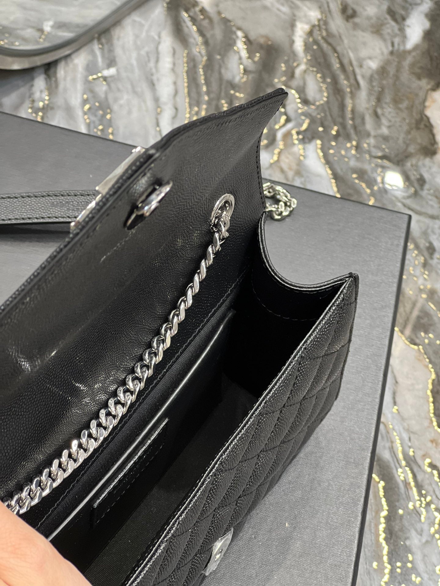 YSL Saint Laurent Ysl Saint Laurent Small Bag Black In Mix Travel Bag Ysl 600195Bow921000 2050