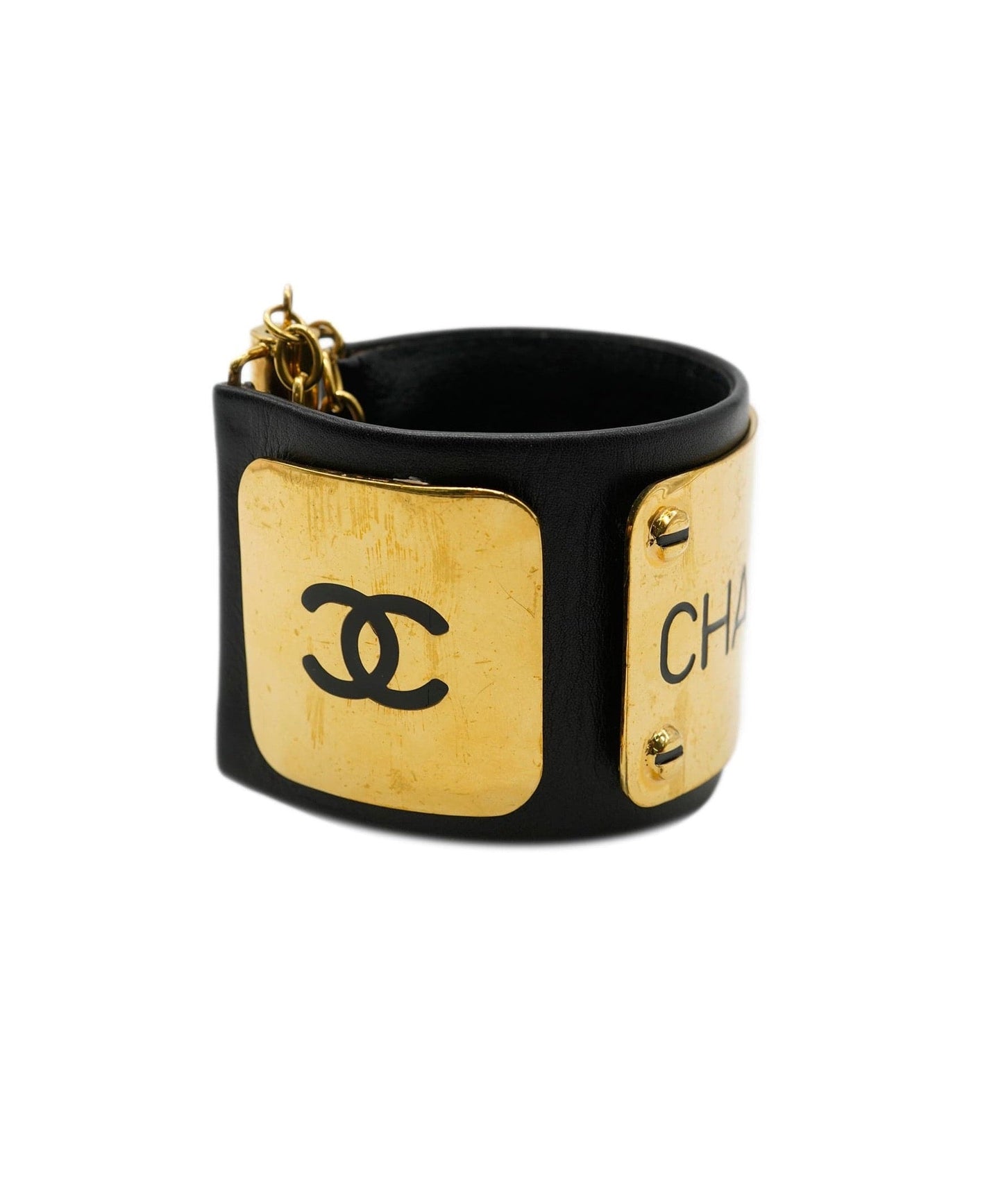 Chanel CC Wide Leather Cuff Bag
