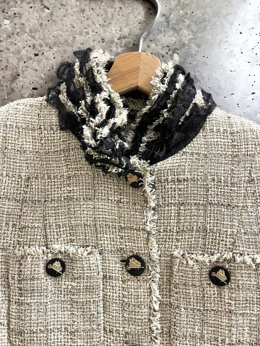 Chanel Veste en Tweed T.40 Bag