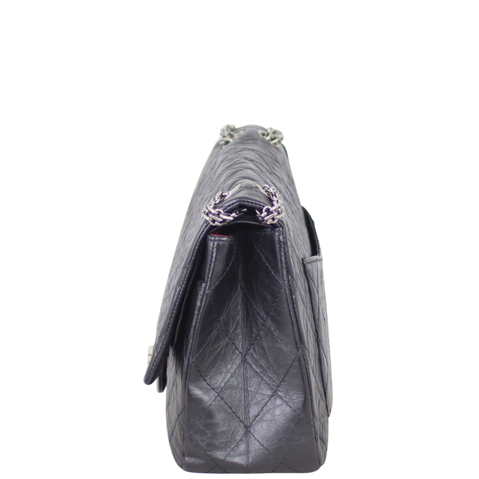 Chanel 2.55 Reissue 227 Double Bag 14 Series Black Flap Handbag
