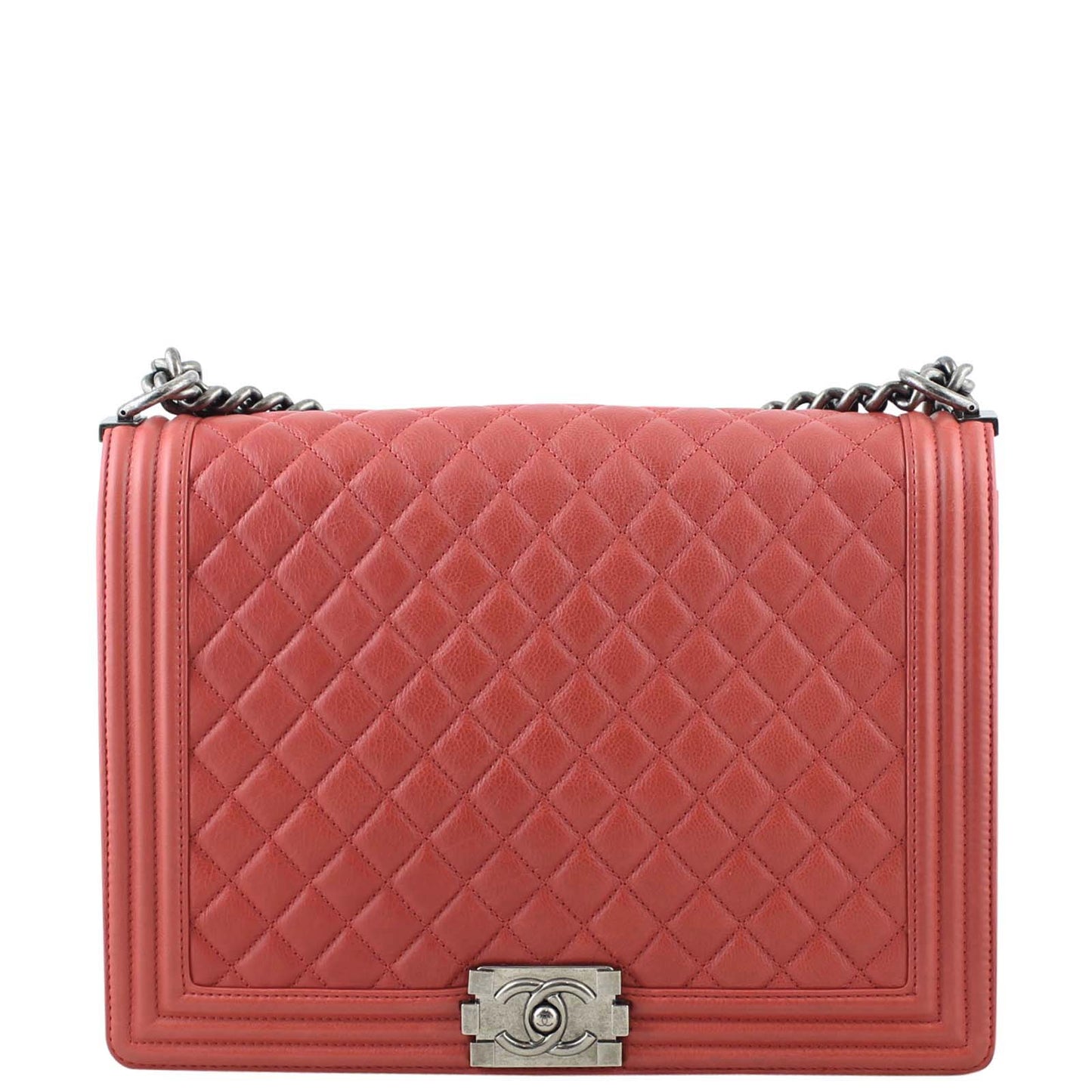 Chanel Boy Handbag Red Large