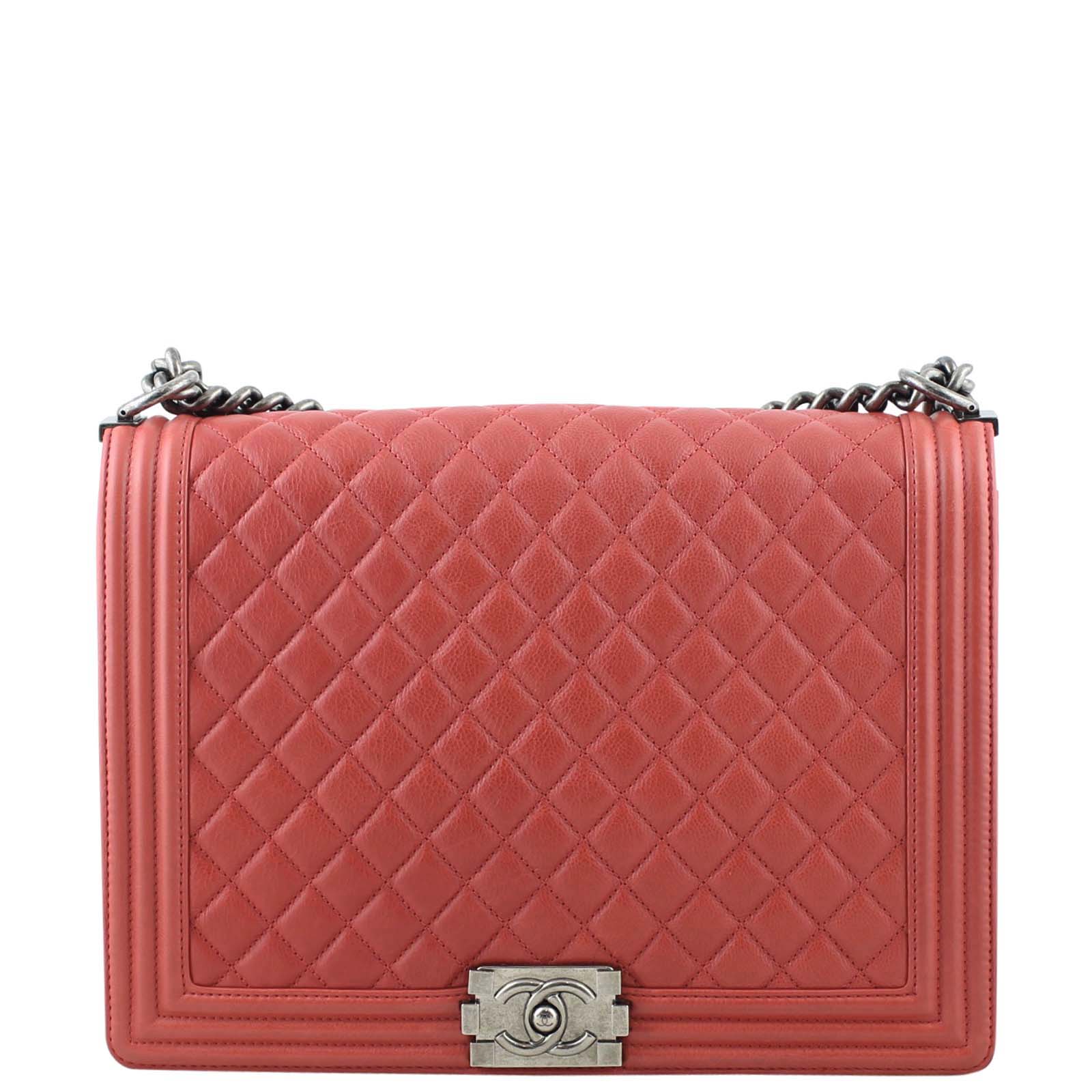 Chanel Boy Handbag Red Large