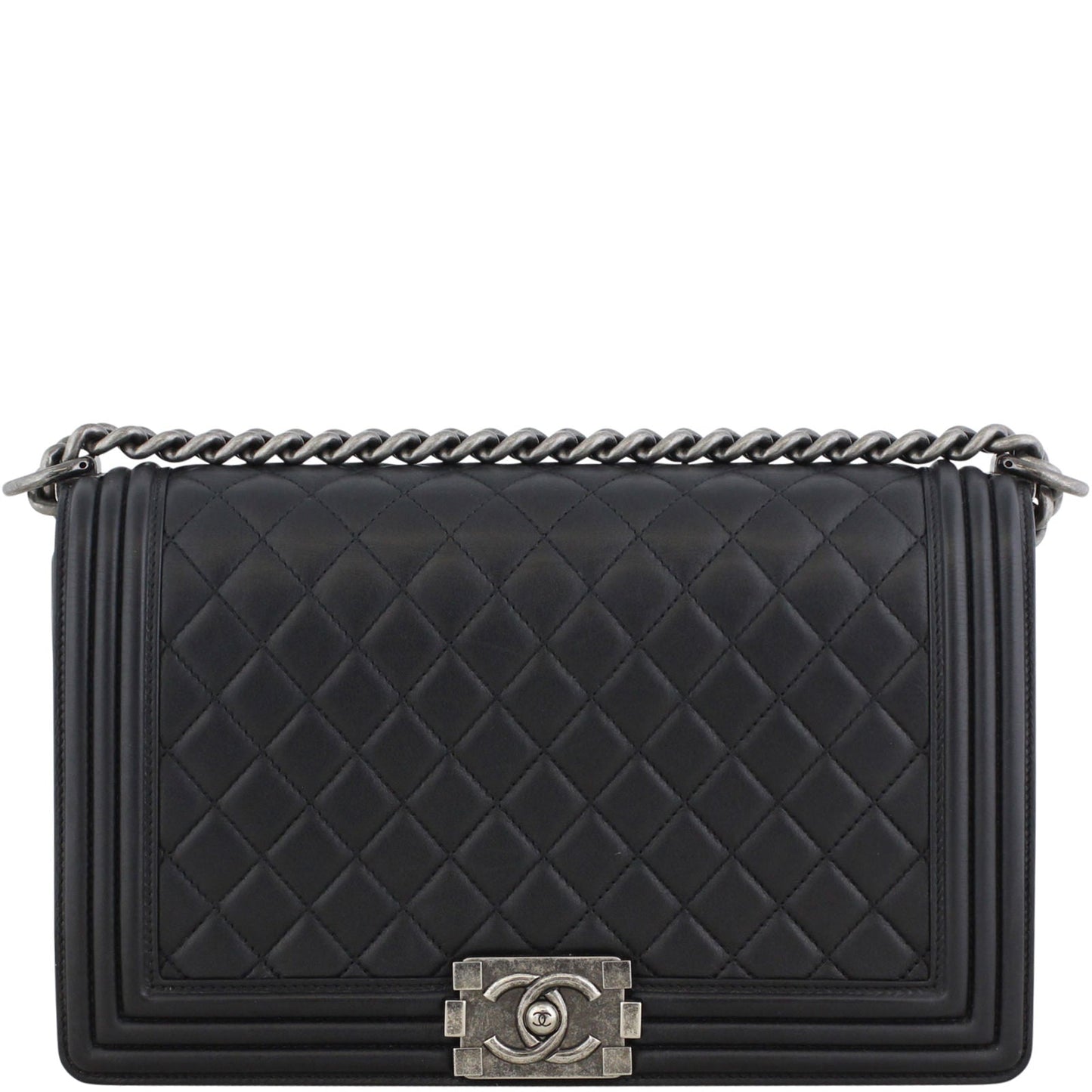 Chanel Boy Bag New 19 Series Black Medium Handbag