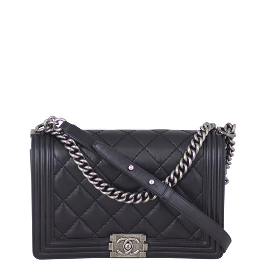 Chanel Boy Double Stitch Handbag Medium