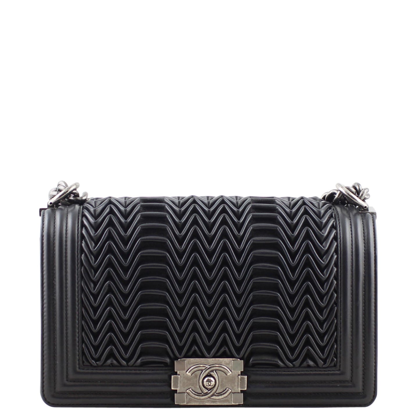 Chanel Pleated Boy Old Handbag Medium