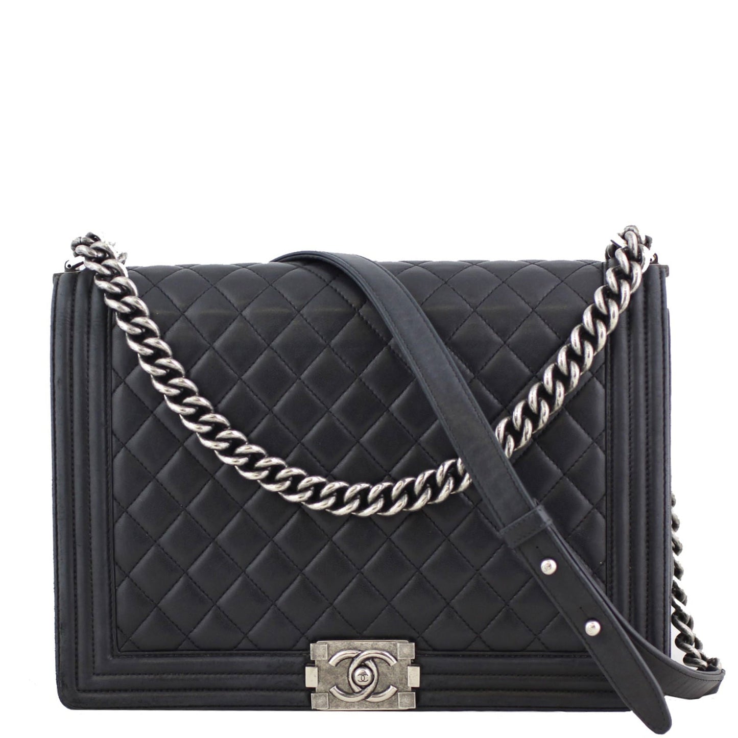 Chanel Boy 19 Series Handbag Black Large