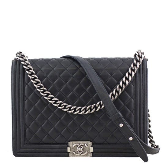 Chanel Boy 19 Series Handbag Black Large