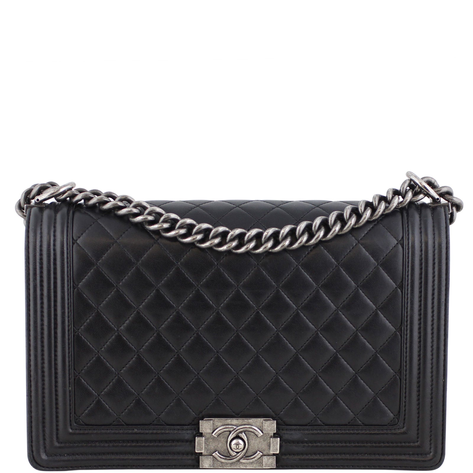 Chanel Boy Bag New Black Medium Handbag