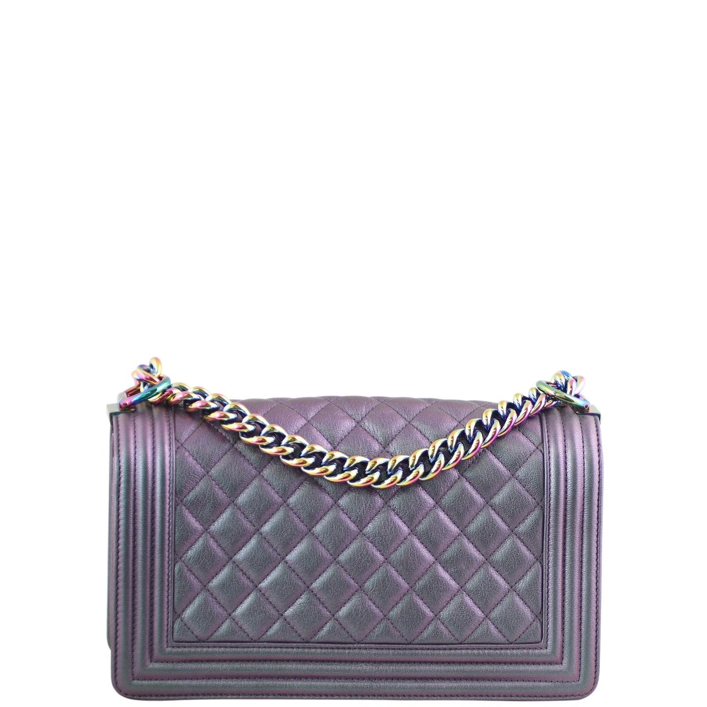 Chanel Boy Old Iridescent Handbag Medium