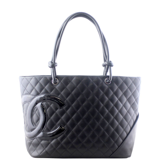 Chanel Ligne Cambon Tote SHW Large Tote Bag