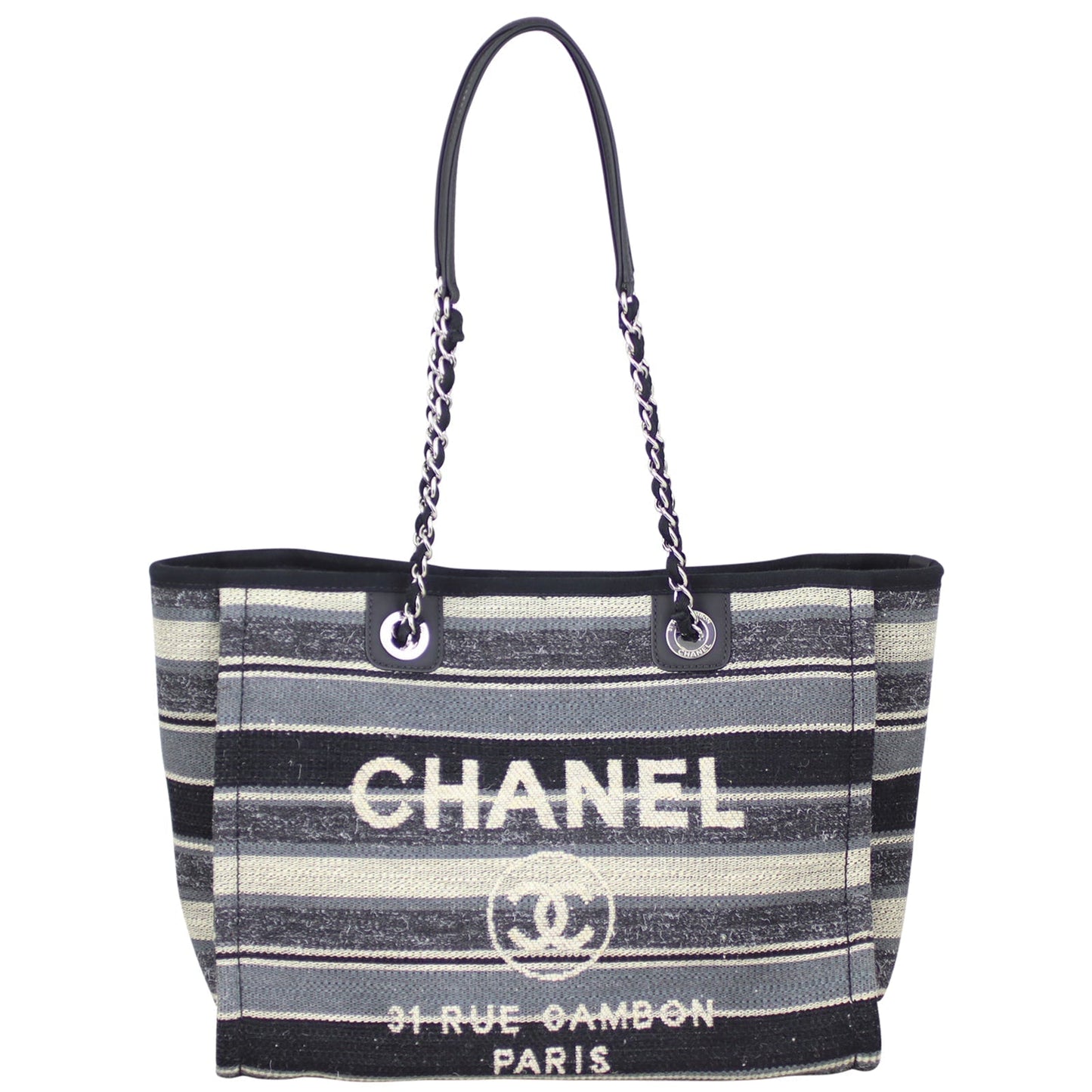 Chanel Deauville Tote Canvas Medium Tote Bag