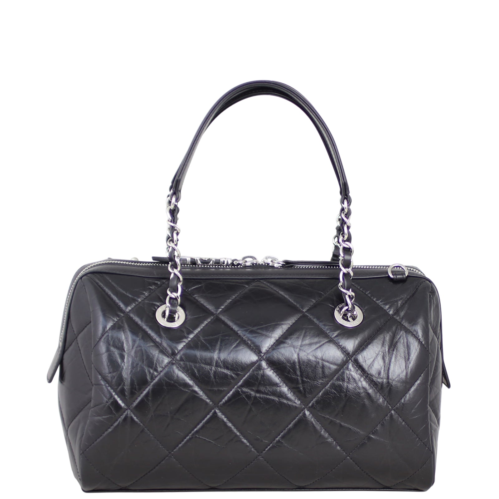 Chanel CC Bowling Bag Quilted Small Handbag