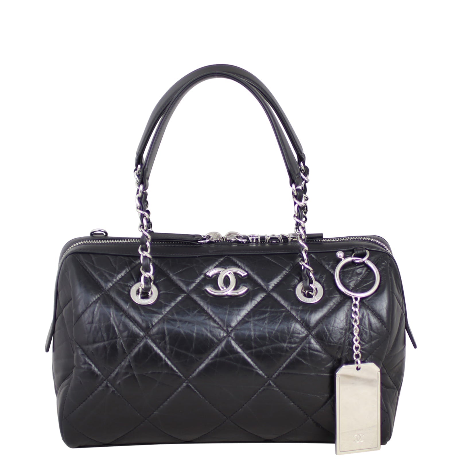 Chanel CC Bowling Bag Quilted Small Handbag