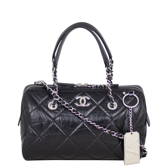 Chanel CC Bowling Bag Quilted Small Handbag