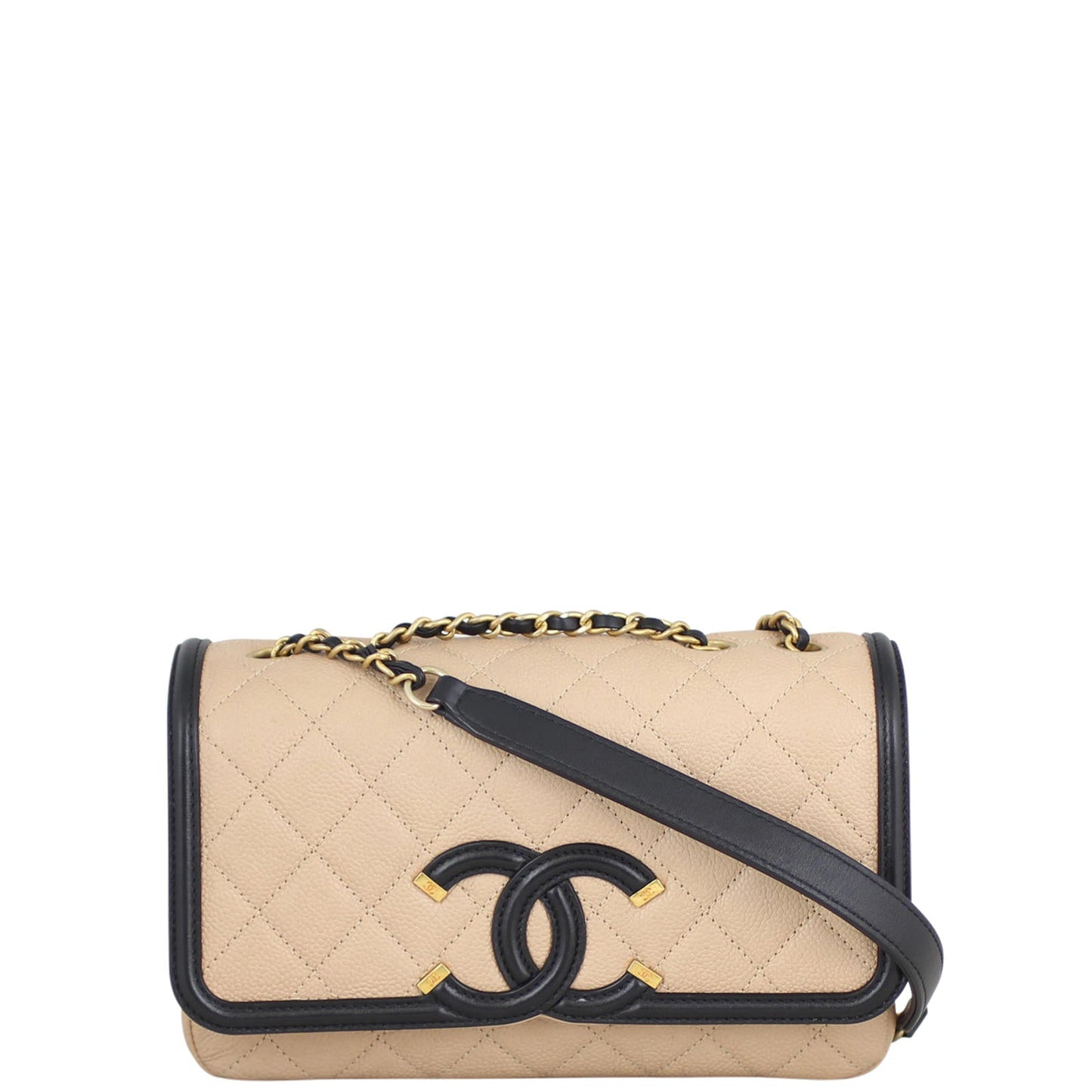 Chanel CC Filigree Bag Small Flap Handbag