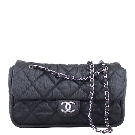 Chanel CC Metallic Bag Quilted Flap Handbag
