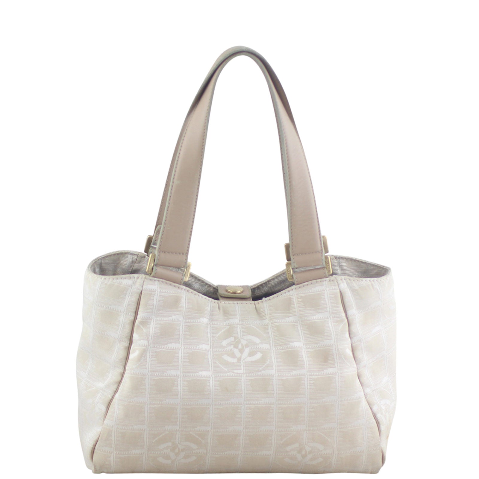 Chanel CC Travel Line Tote Canvas Tote Bag