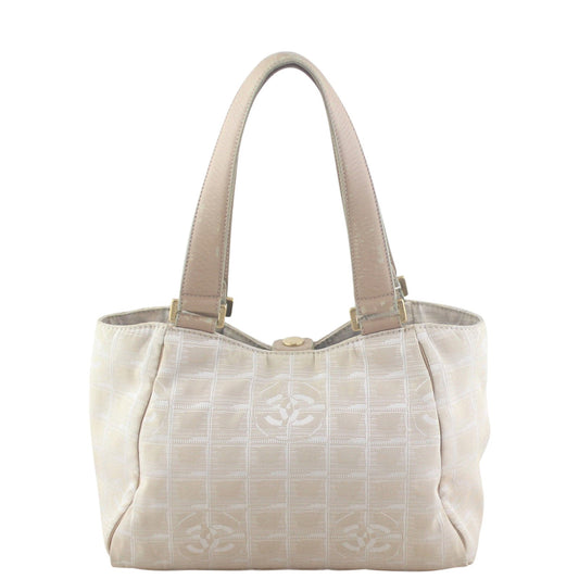 Chanel CC Travel Line Tote Canvas Tote Bag