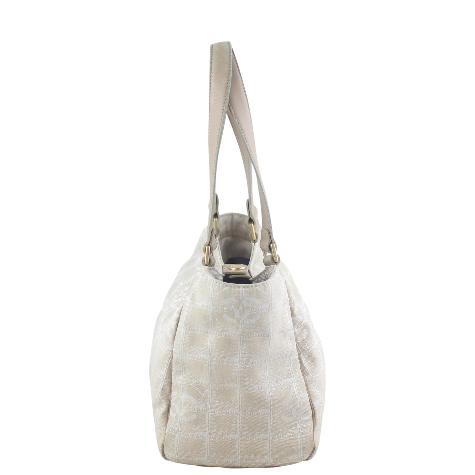 Chanel CC Travel Line Tote Canvas Tote Bag