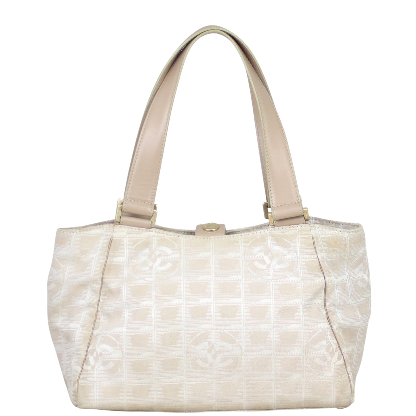 Chanel CC Travel Line Tote Canvas Tote Bag Tote 4752