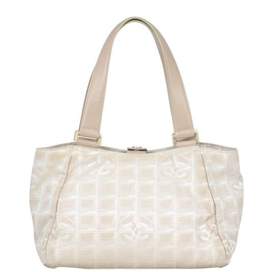 Chanel CC Travel Line Tote Canvas Tote Bag Tote 4006
