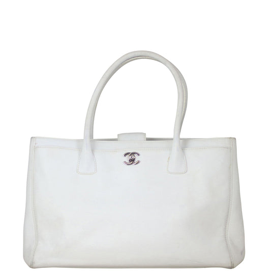 Chanel Cerf Tote 12 Series White Tote Bag