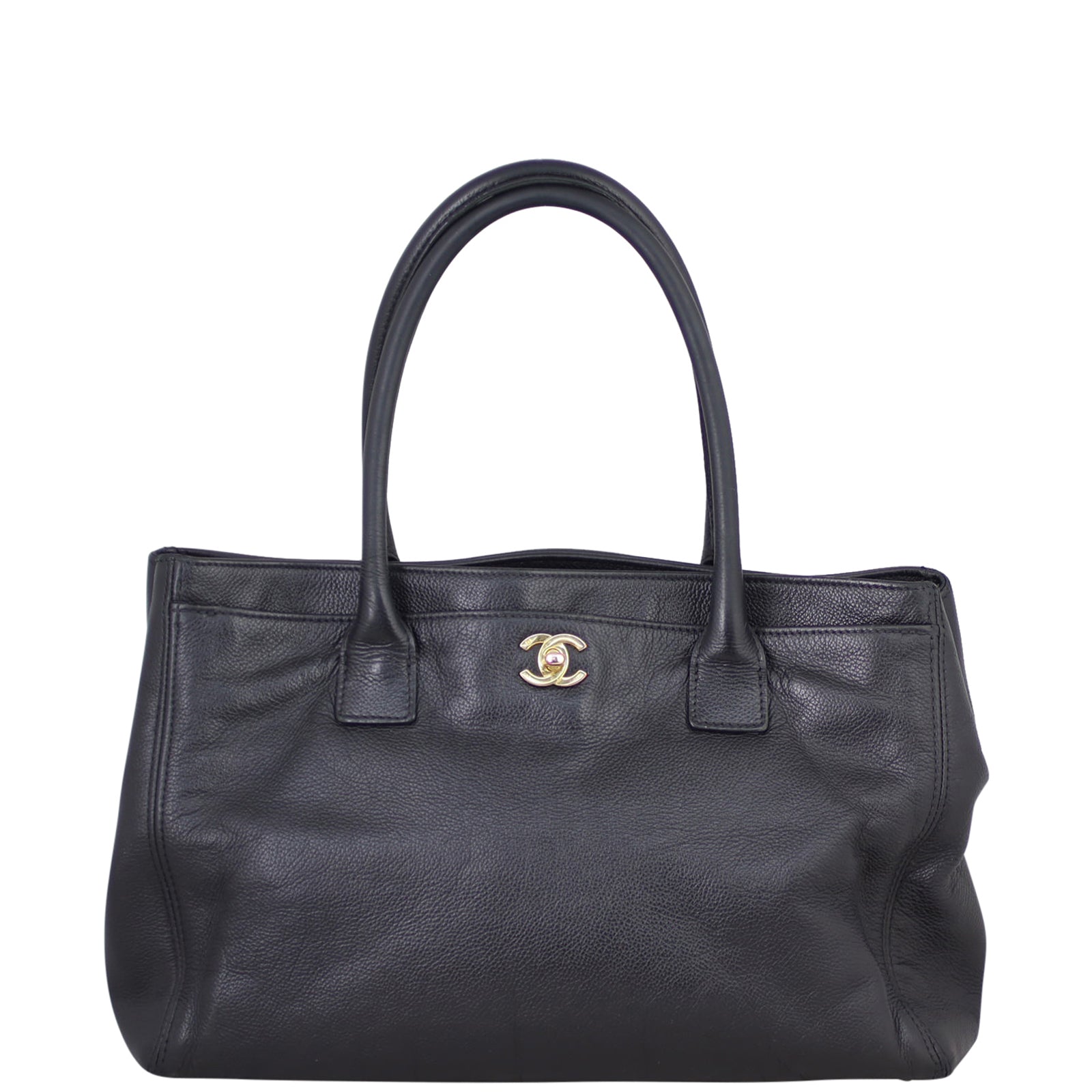 Chanel Cerf Tote Hardware Gold Tote Bag