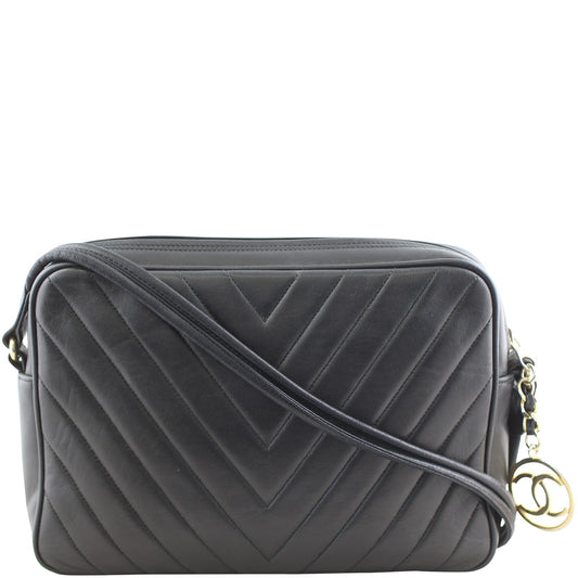 Chanel Chevron Camera Bag Handbag