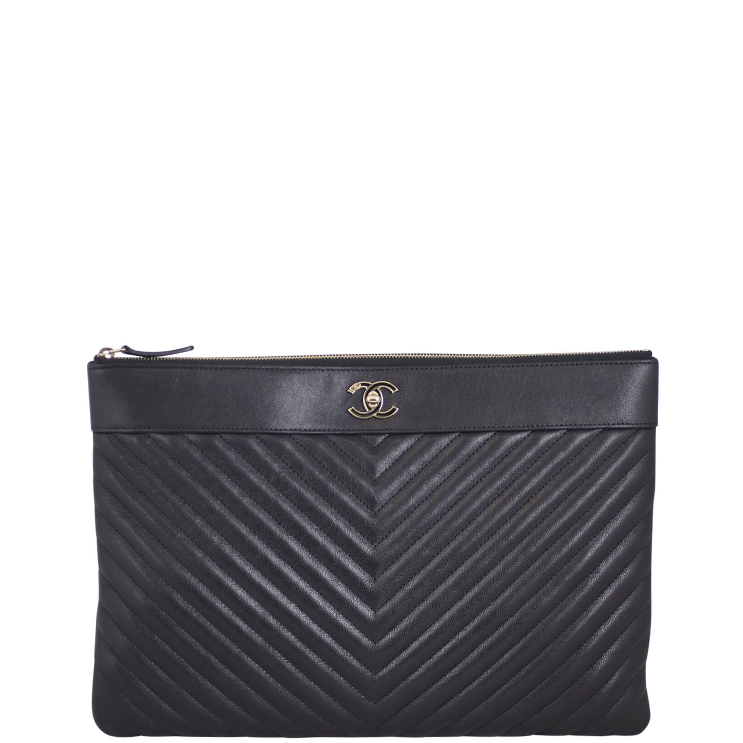 Chanel Chevron O-Case Handbag